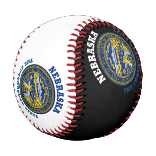 NEBRASKA CORNHUSKER STATE FLAG BASEBALL