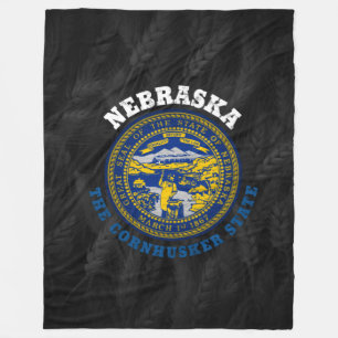NEBRASKA CORNHUSKER STATE FLAG FLEECE BLANKET