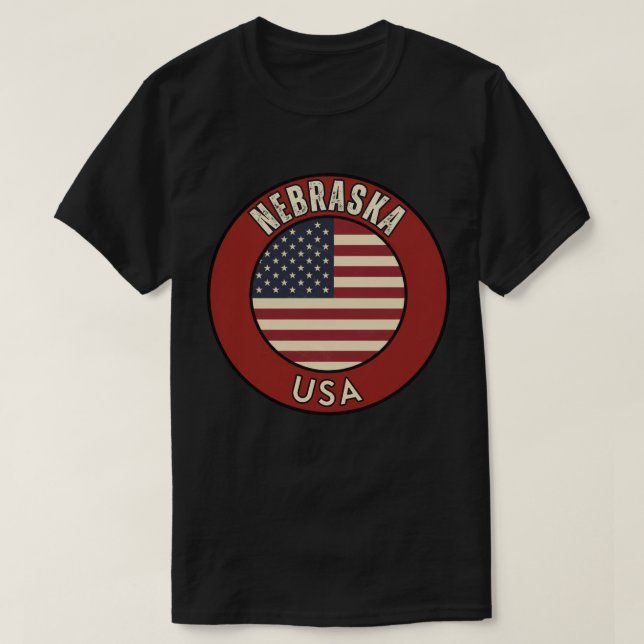 Nebraska Cornhusker State Gif  T-Shirt (Design Front)