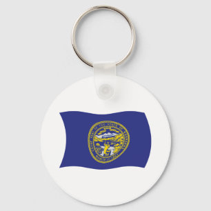 Nebraska Flag Keychain