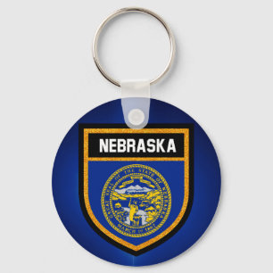 Nebraska Flag Keychain