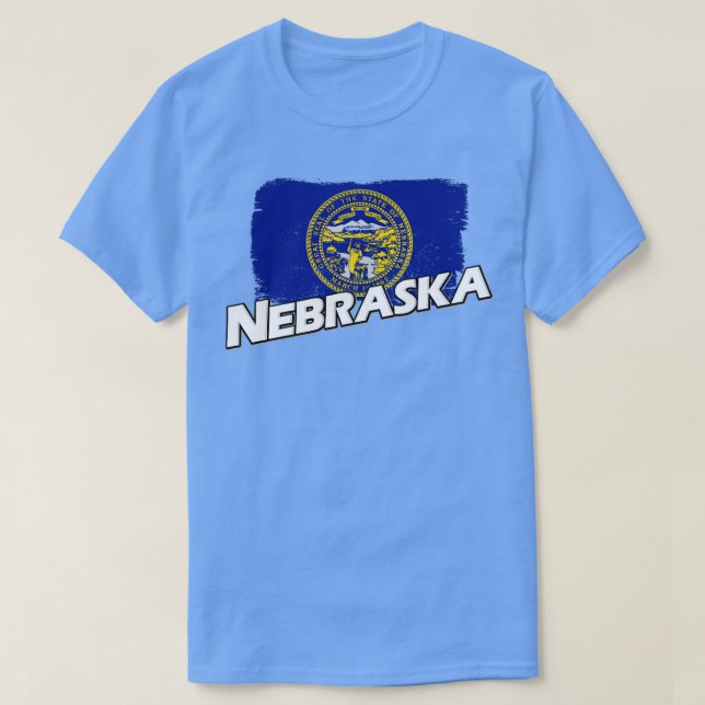 Nebraska flag  T-Shirt (Design Front)