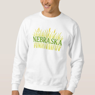 Nebraska Grassland Typography | Rustic Tallgrass Sweatshirt