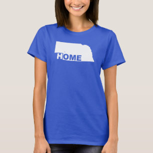 Nebraska Home Away From State T-Shirt Tees