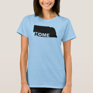 Nebraska Home Away From State T-Shirt Tees