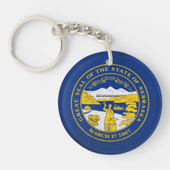Nebraska Keychain (Front)