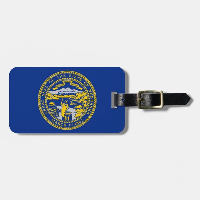 Nebraska Luggage Tag (Front Horizontal)
