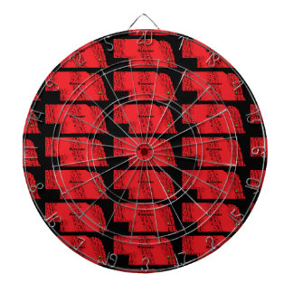 NEBRASKA MAP DARTBOARD