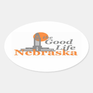 NEBRASKA OVAL STICKER