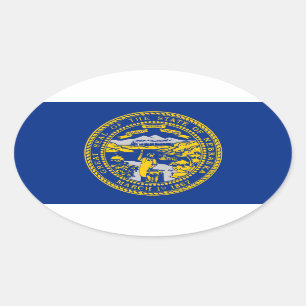 Nebraska Oval Sticker