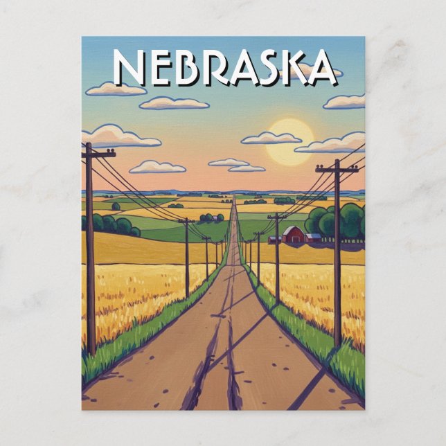  Nebraska Postcard (Front)