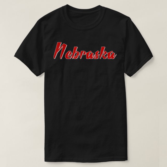 Nebraska Retro Vintage Volleyball 369 T-Shirt (Design Front)