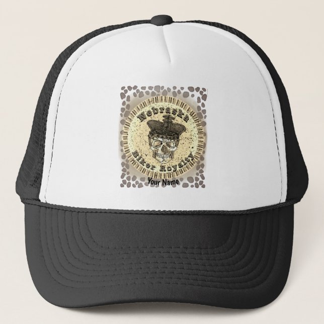 Nebraska Royalty Biker Hat (Front)