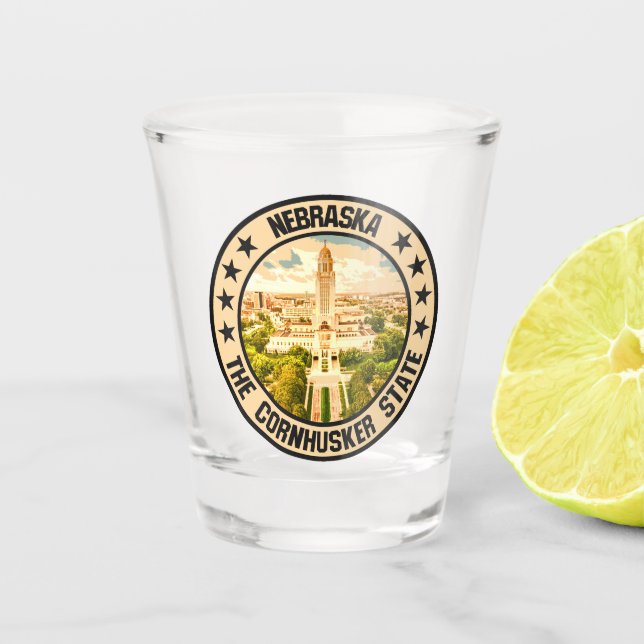 Nebraska                                           shot glass (Front)
