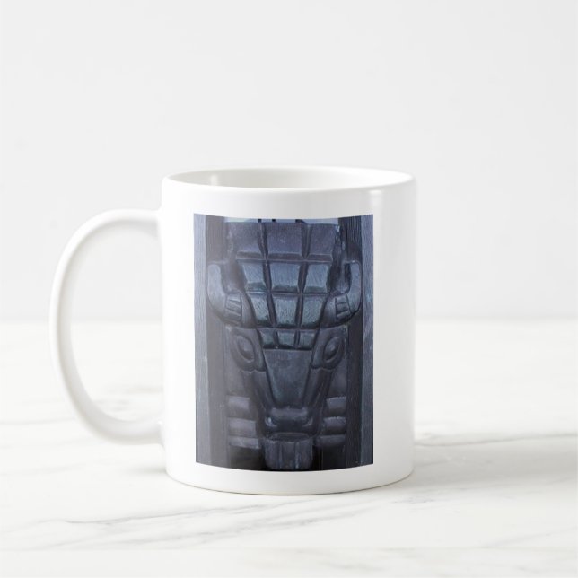 Nebraska State Capitol Deco Bison Coffee Mug (Left)