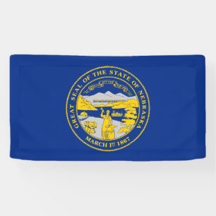 Nebraska State Flag Banner