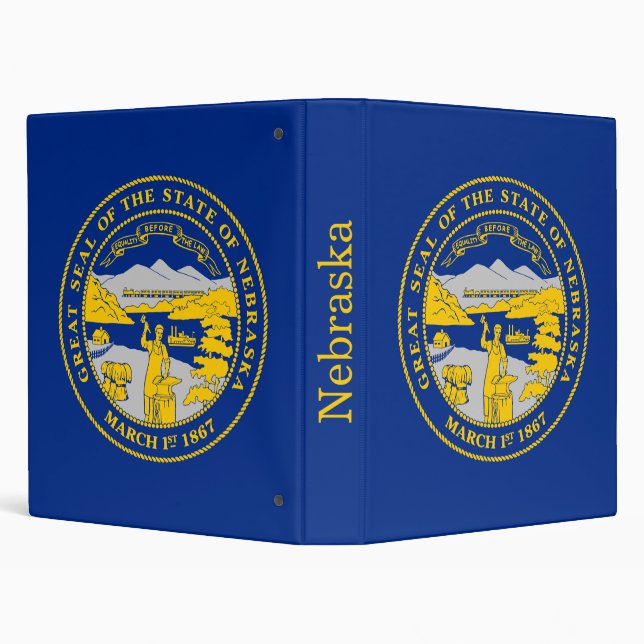Nebraska State Flag Binder (Background)