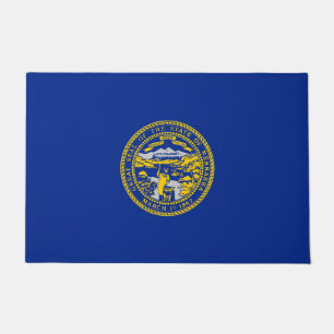Nebraska State Flag Design Doormat