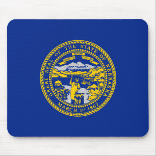 Nebraska State Flag Design Mouse Pad