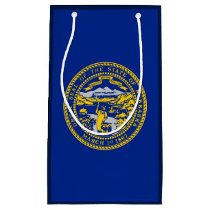 Nebraska State Flag Design Small Gift Bag