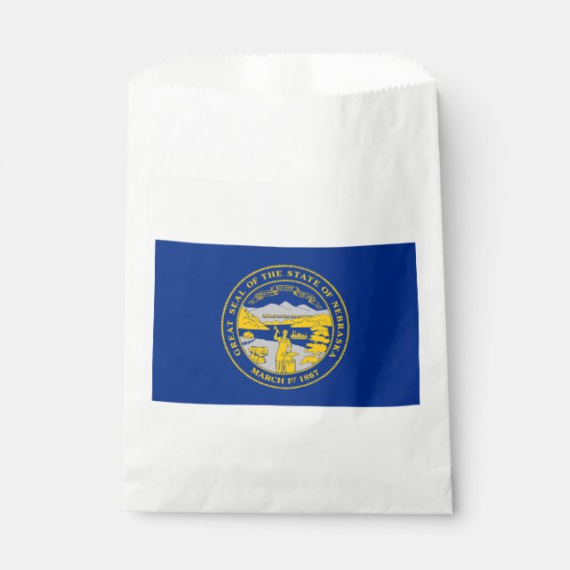 Nebraska State Flag Favour Bag (Front)