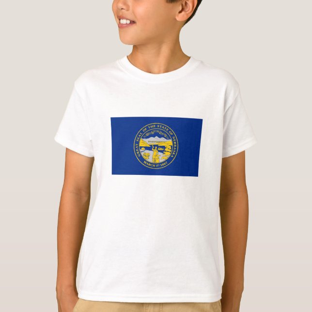 Nebraska State Flag T-Shirt (Front)
