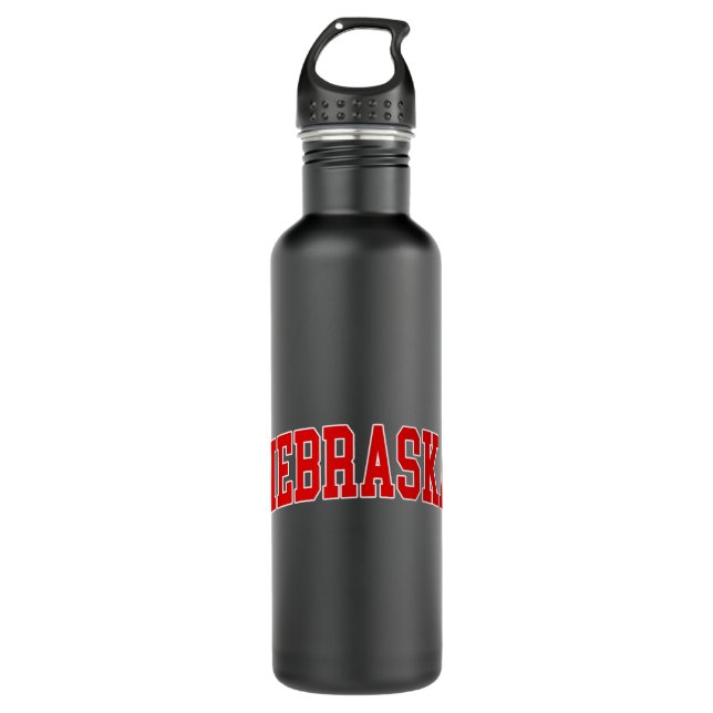 Nebraska - Throwback Design - Classic  710 Ml Water Bottle (Front)