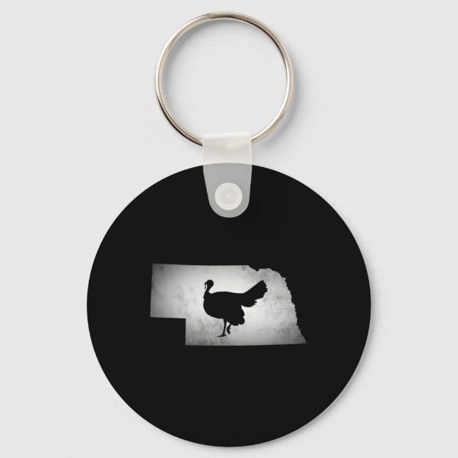 Nebraska Turkey Hunting  Keychain (Front)