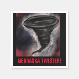 NEBRASKA TWISTER NAPKIN