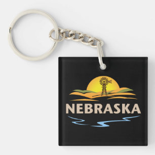 Nebraska United States of America Keychain