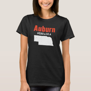 Nebraska Usa State America Travel Nebraskan Auburn T-Shirt
