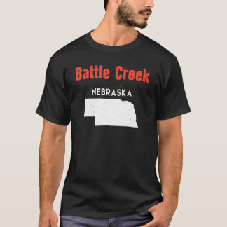 Nebraska Usa State America Travel Nebraskan Battle T-Shirt