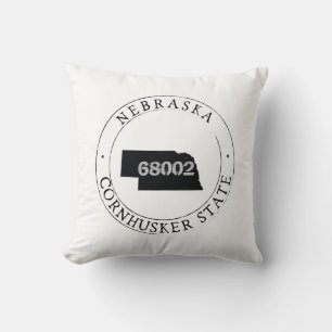 Nebraska Zip Code Pillow