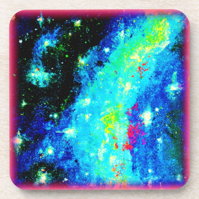 Nebula and Space Cosmic Designs. Buy Now Coaster (Front)