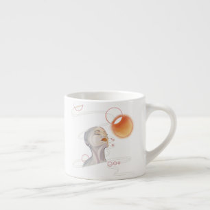 Nebula Attack and Galactic Pearl Necklace Espresso Cup