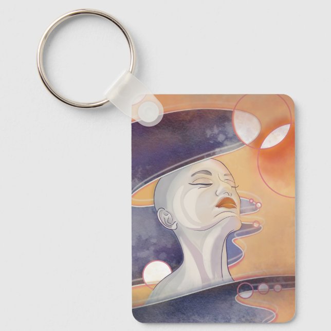 Nebula Attack and Galactic Pearl Necklace Keychain (Front)