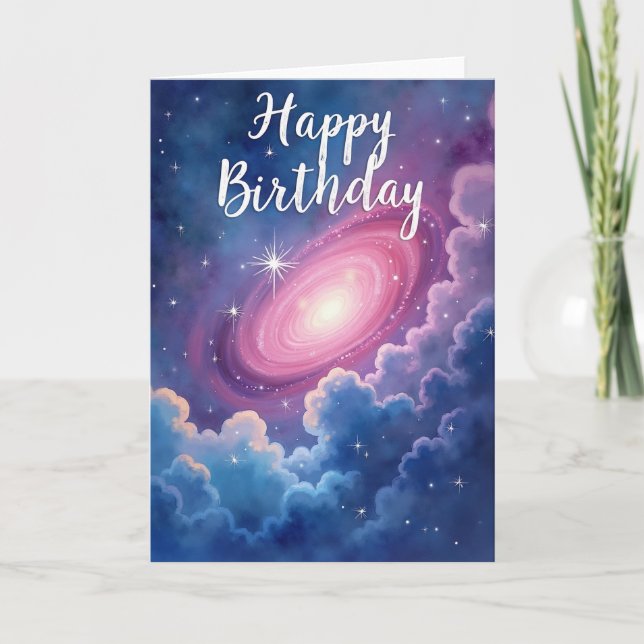 Nebula Birthday Card (Front)