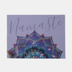 Nebula Bloom   Mandala Doormat