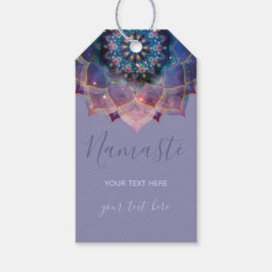 Nebula Bloom Mandala Gift Tags