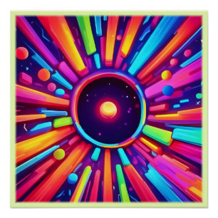 Nebula Burst: Cosmic Kaleidoscope Poster