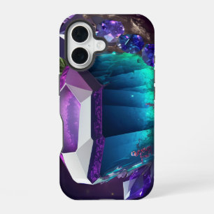 Nebula Dreams Abstract Underwater Jewels Crystal iPhone 16 Case