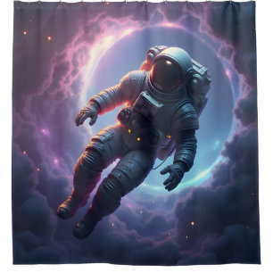 Nebula Drift: The Lone Explorer – Sci-Fi Space Art