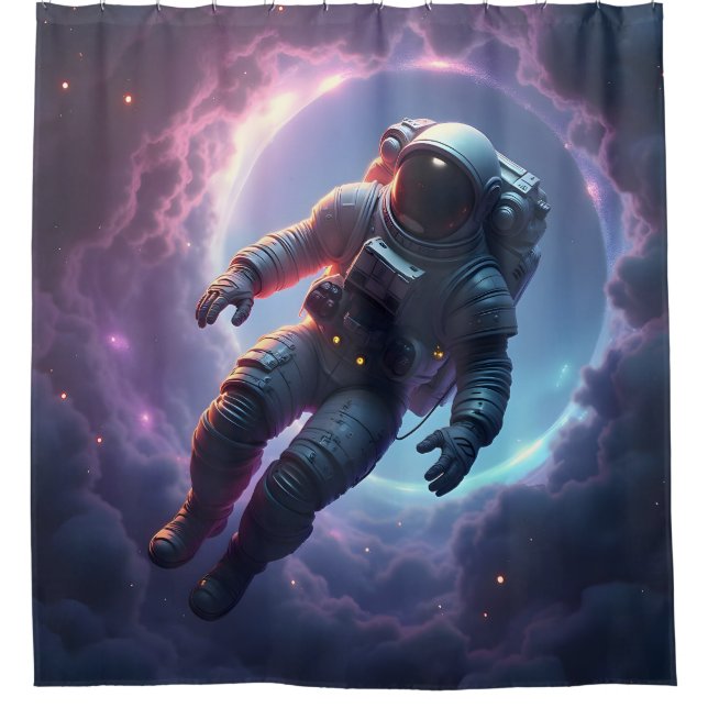 Nebula Drift: The Lone Explorer – Sci-Fi Space Art (Front)