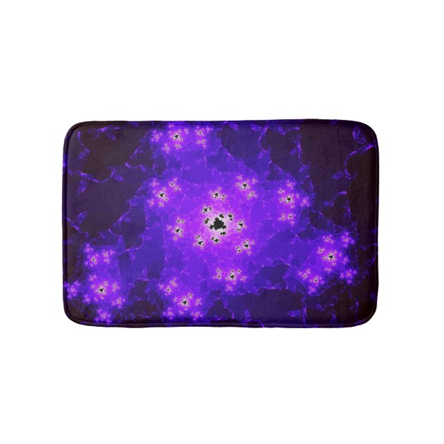 Nebula Fractal Bath Mat (Front)