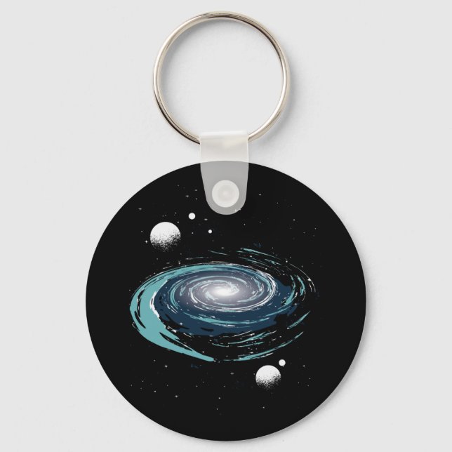 Nebula Galactic Art Keychain (Front)