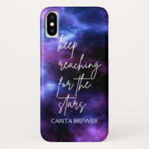 Nebula Galaxy Inspirational iPhone X Coque