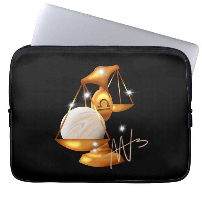 Nebula Libra Venus Zodiac Laptop Sleeve (Front)
