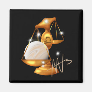 Nebula Libra Venus Zodiac Magnet