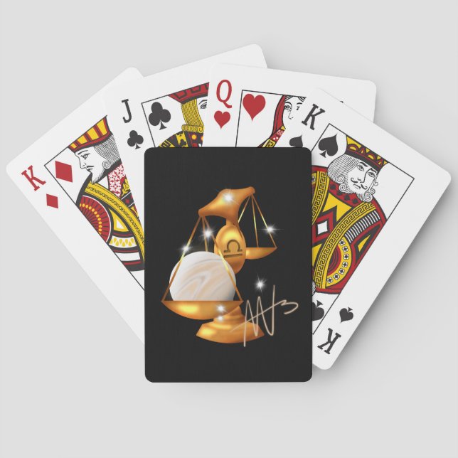 Nebula Libra Venus Zodiac Playing Cards (Back)