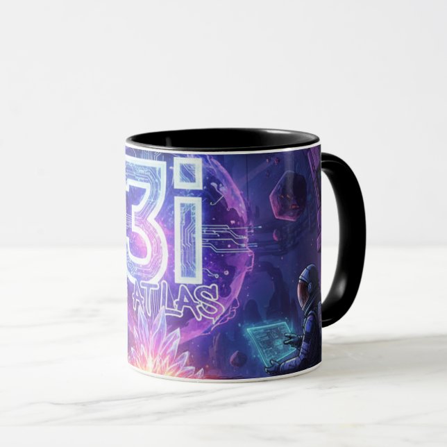 Nebula Nomads Space Astronaut Sci-Fi 3i Atla Mug (Front Right)